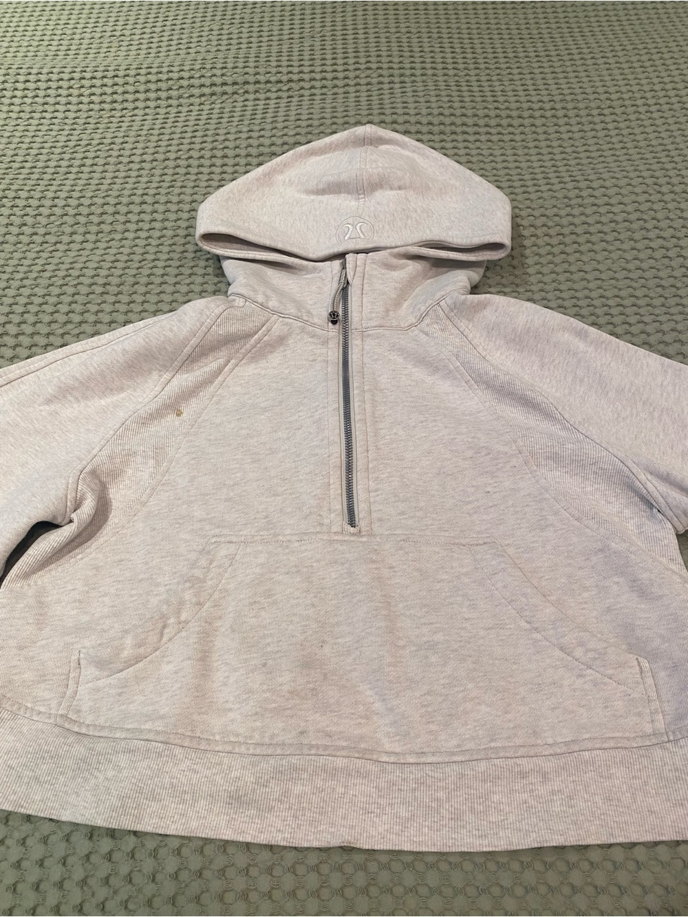 Light grey Half-Zip Hoodie